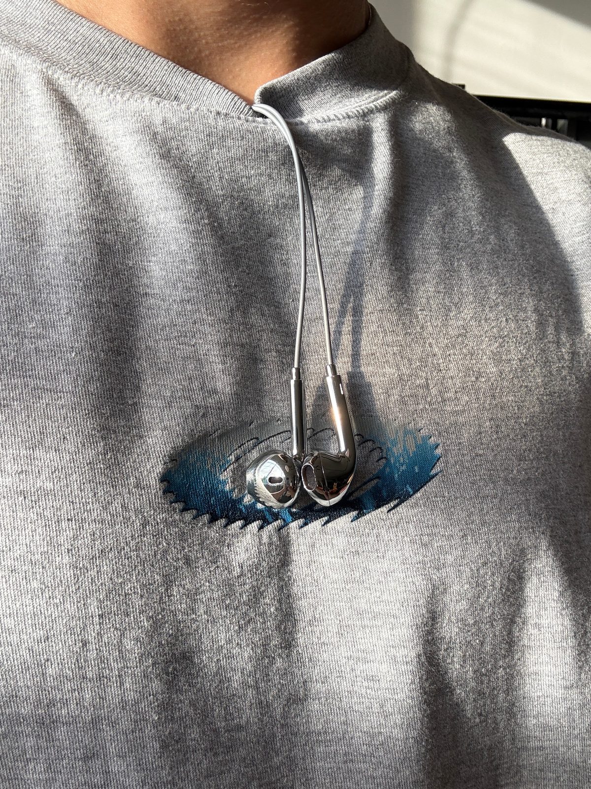 Silver-Wave Ohrhörer, Detailaufnahme